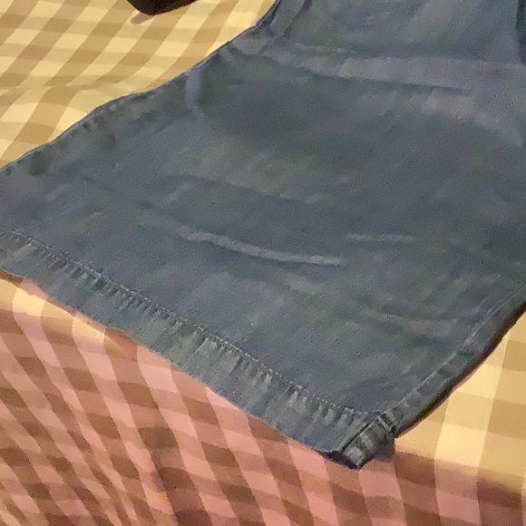 Wide leg lite chambray pants - Picture 2 of 3